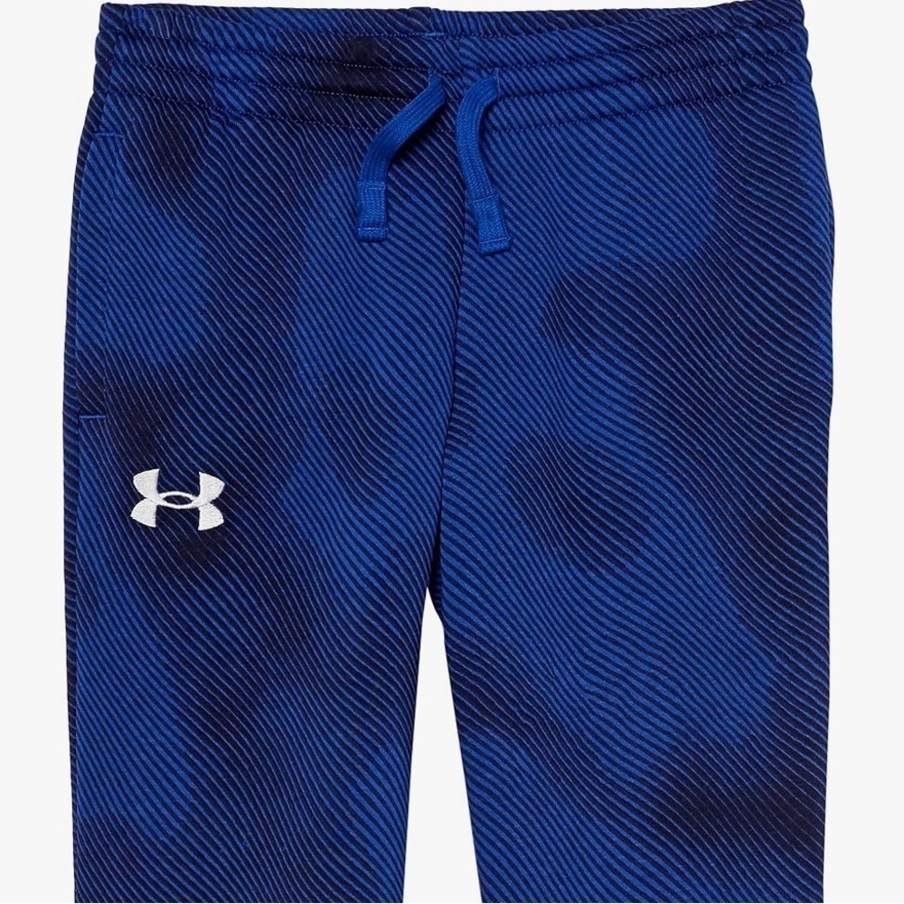 Under Armour Boys' Rival Fleece Blue/Black Printed Joggers Size Youth Large
NWT